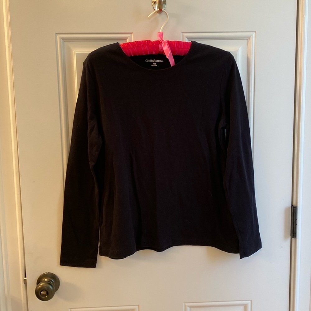 Croft & Barrow black long sleeve tee